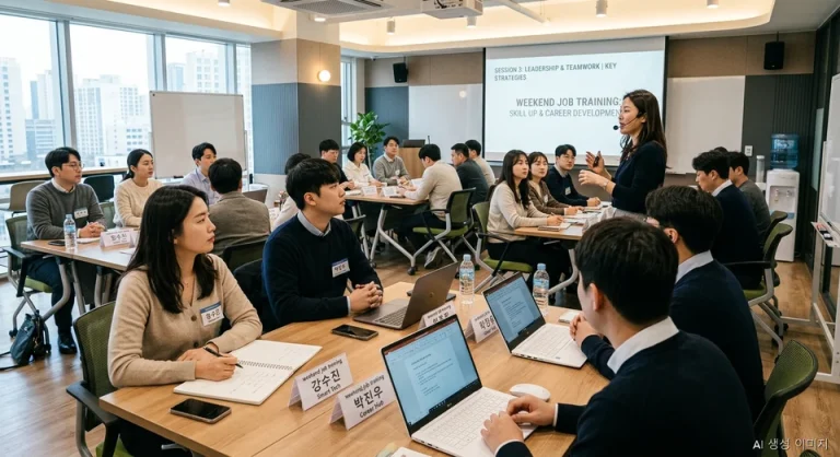 재직자 주말 직업훈련 수당 신설 안내: 하루 5만 원 지원 조건 및 신청 절차